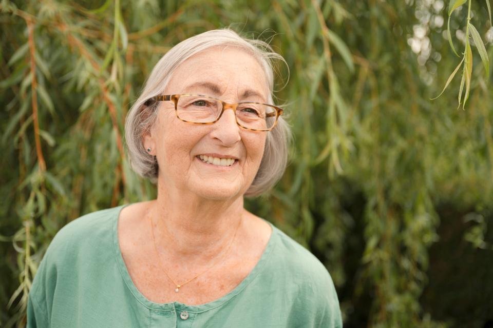 Ann, who is leaving a gift in her will to Shelter For Kids, at her home in Dubai, UAE